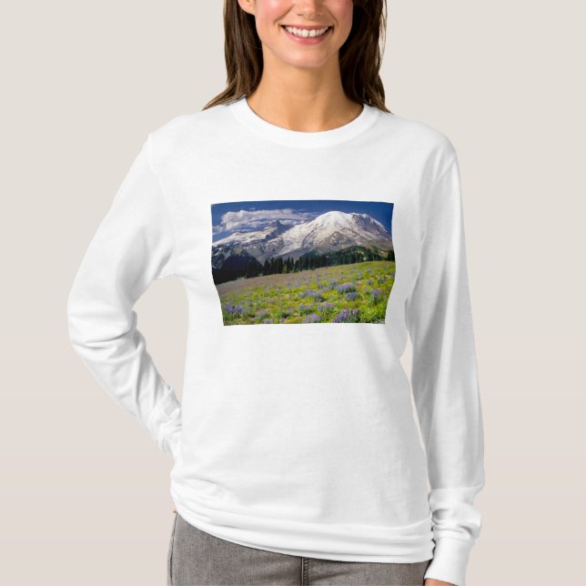 T-shirts EUA, Washington, Parque Nacional Mt. Rainier. (Frente)