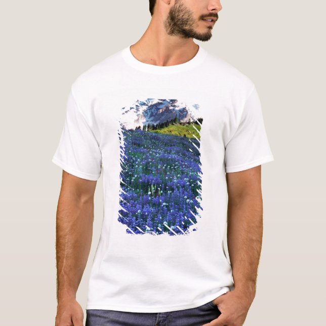 T-shirts EUA, Washington, Parque Nacional Mt. Rainier. Mt. (Frente)