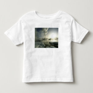 T-shirts EUA, Wyoming, Parque Nacional de Yellowstone. Nasc