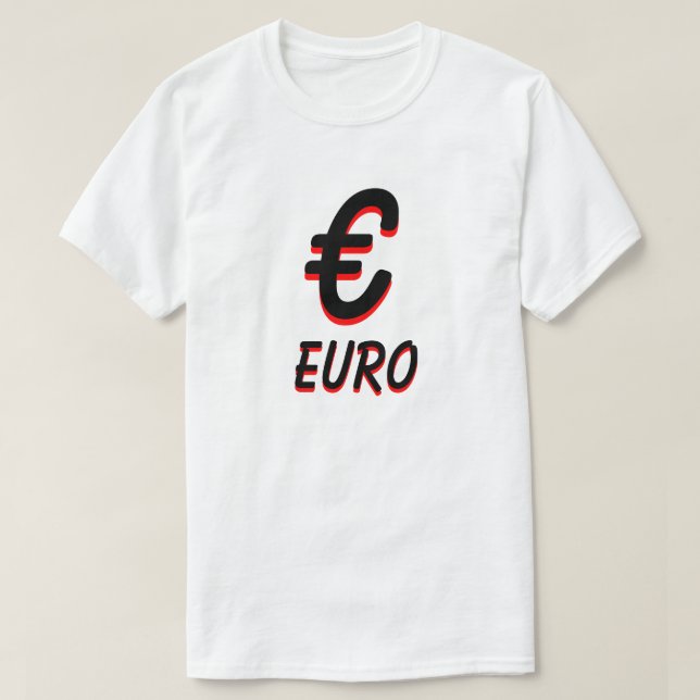 T-shirts Euro branco (Frente do Design)