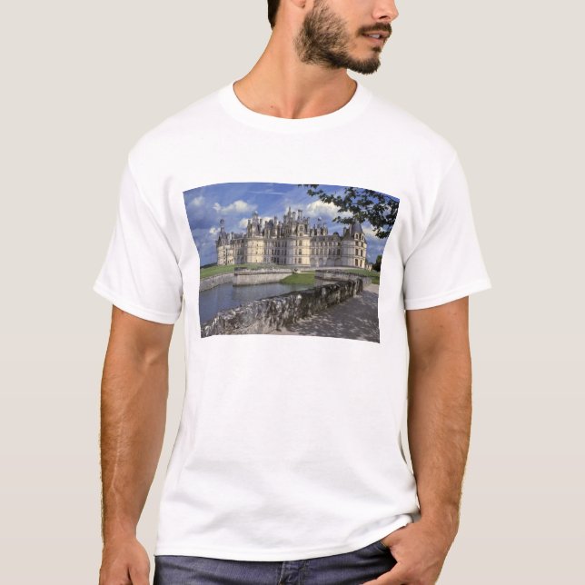 T-shirts Europa, França, Chambord. Imponente Castelo (Frente)