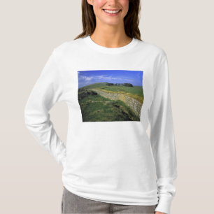 T-shirts Europa, Inglaterra, Muro de Hadrian. As pedras de
