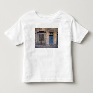 T-shirts Europa, Itália, Lucca. Estas velhas portas adicion