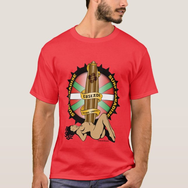 T-shirts Euskadi surf desenho (Frente)