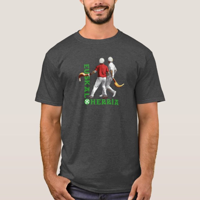 T-shirts Euskal Herria: Jai Basque alai do esporte (Frente)