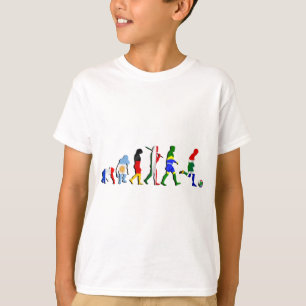T-shirts Evolução de África do Sul de presentes do futeb