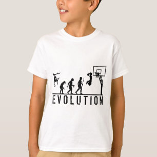 T-shirts Evolução do basquetebol do homem