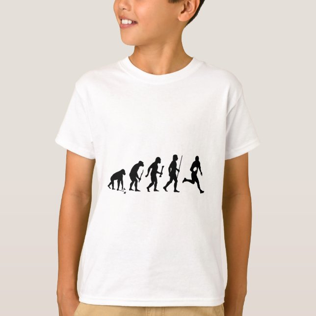 T-shirts Evolução do rugby (Frente)