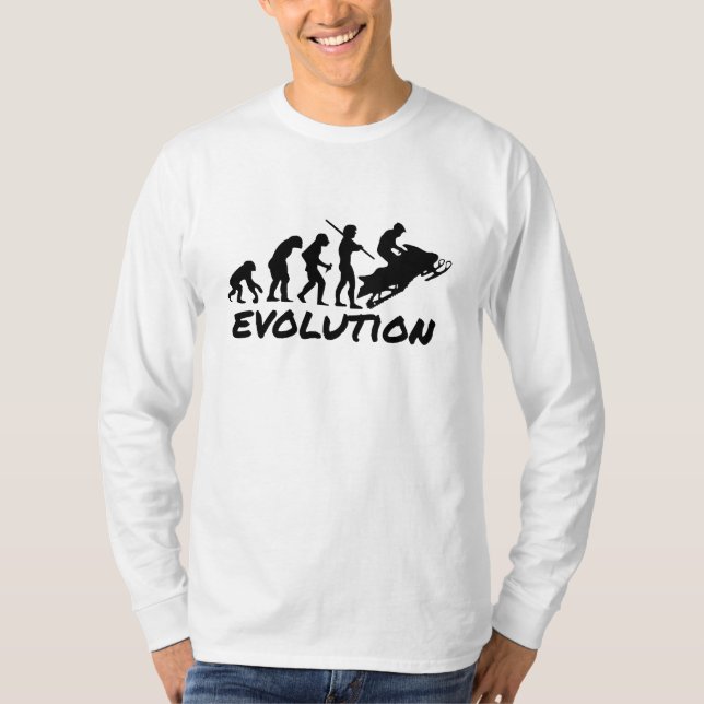 T-shirts Evolução do Snowmobile (Frente)