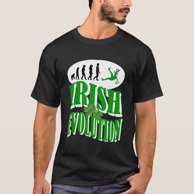 T-shirts Evolução irlandesa (Frente)