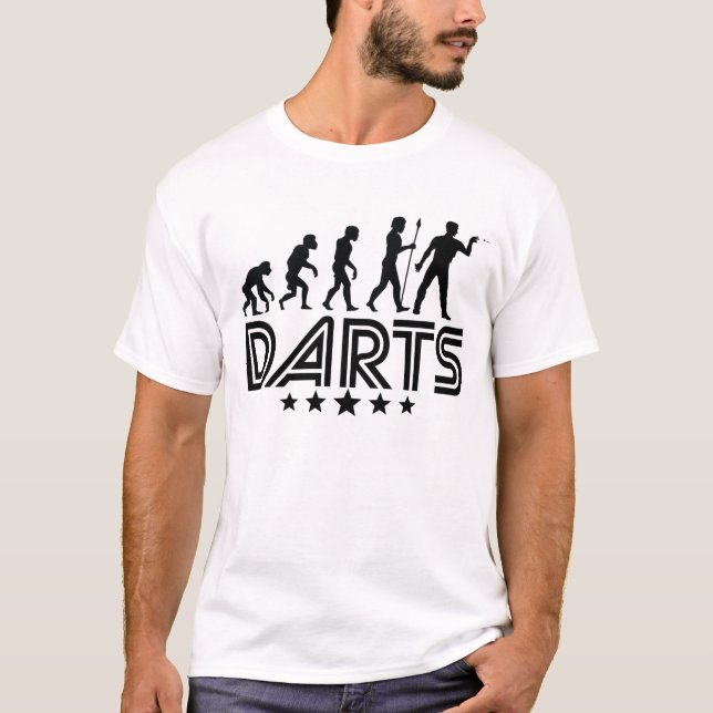 T-shirts Evolução retro dos dardos (Frente)