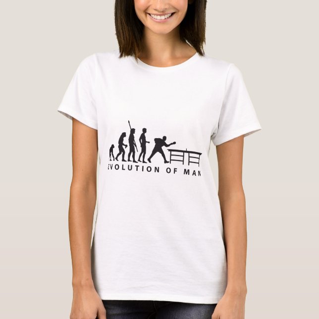T-shirts Evolução tennis table b (Frente)