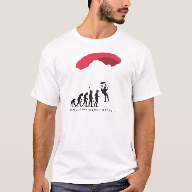 T-shirts evolution Parachute (Frente)