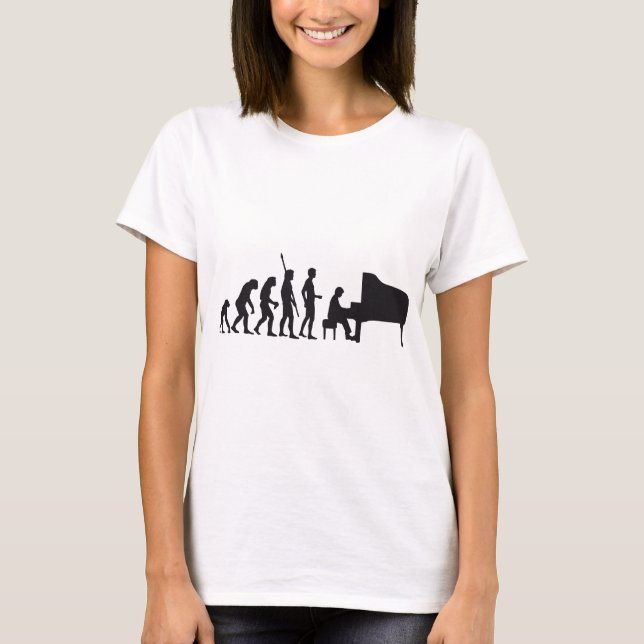 T-shirts evolution piano (Frente)
