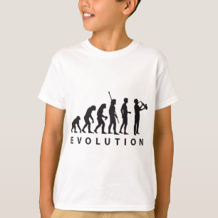 T-shirts evolution saxophon