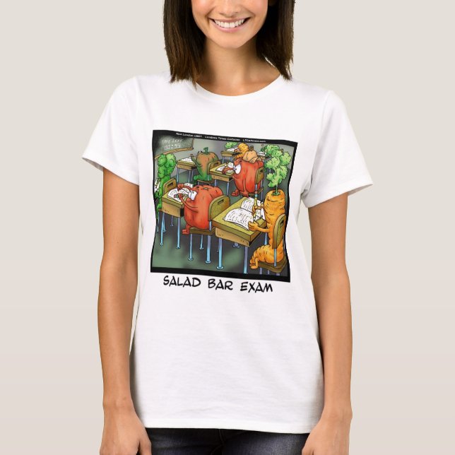 T-shirts Exame da Barra de Salada Engraçado (Frente)