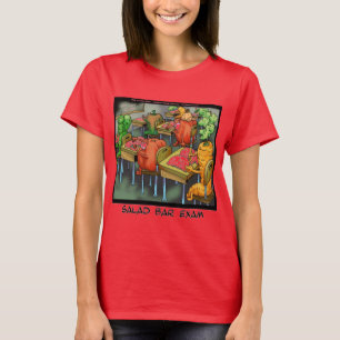 T-shirts Exame do Bar de Saladas Engraçado