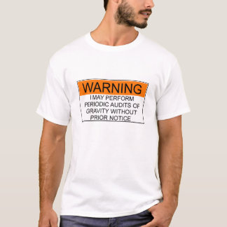T-shirts Exames de advertência da gravidade - laranja &