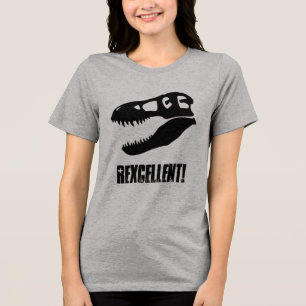 T-shirts Excelente! T. rex Crânio do Dinossauro