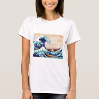 Excelente Wave Off Kanagawa Japonês Woodblock Impr