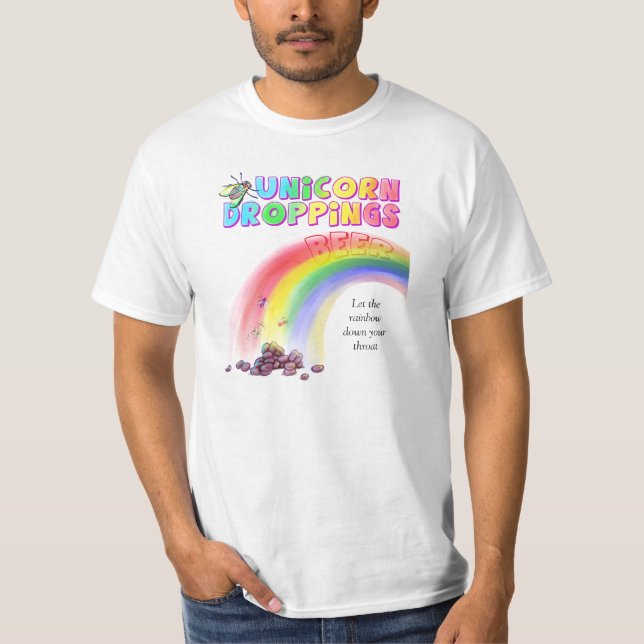 T-shirts Excremento do unicórnio (Frente)