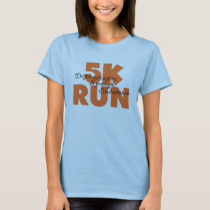 T-shirts Executar Laranja de 5K