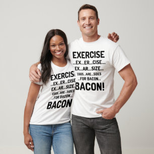 T-shirts Exercício engraçado para a camisola de alças do