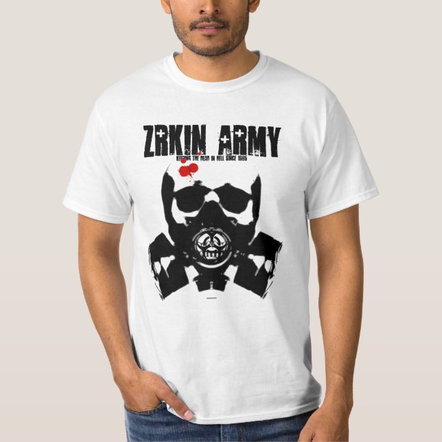 T-shirts EXÉRCITO de ZRK que mantem o morto dentro, (Frente)