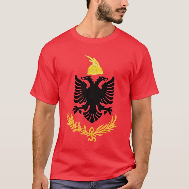 T-shirts Exército real albanês (Frente)
