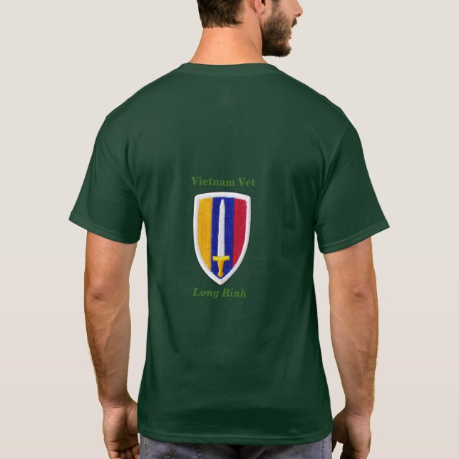 T-shirts Exército USARV Vietnã Vets da Guerra do Nam (Verso)