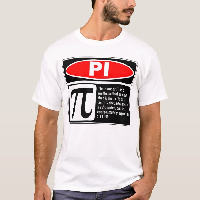T-shirts Explicação do Pi (Frente)
