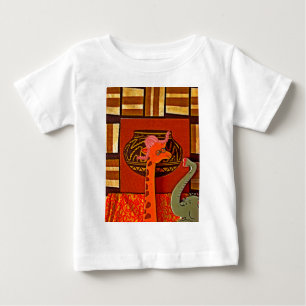 T-shirts Explore a Maravilha Africana: Girafa Art em Marvin