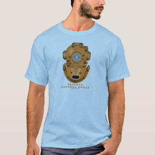 T-shirts Explore um outro mundo (o capacete do mergulho