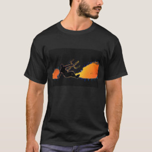T-shirts Explosão do papagaio (escura)
