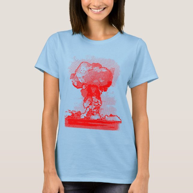T-shirts Explosão nuclear. (Frente)