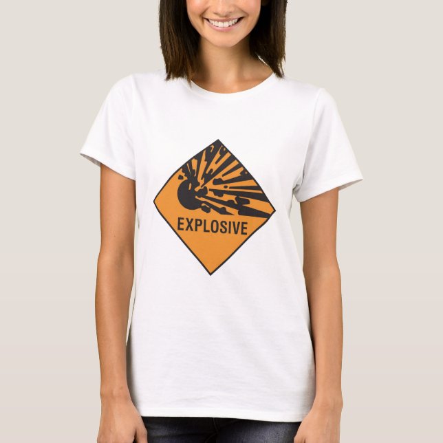 T-shirts Explosivo - punho com cuidado (Frente)