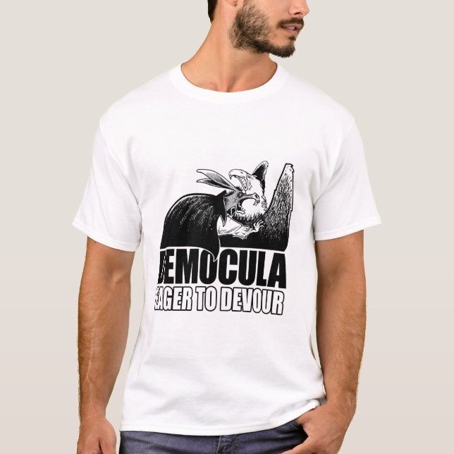 T-shirts Exposição Democula: determinado drenar América (Frente)