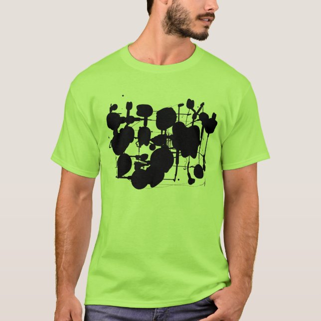 T-shirts Expressionista de abstrato - Personalizado (Frente)