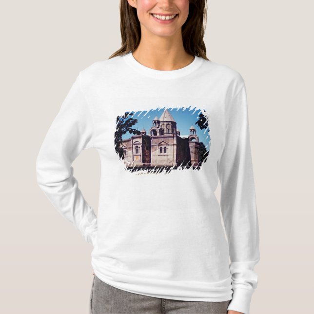 T-shirts Exterior da catedral Etchmiadzin (Frente)