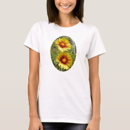 T-shirts F25w Flores Silvestres Amarelas Gaillardia