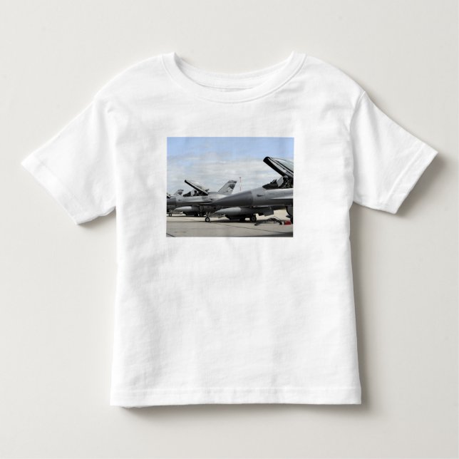 T-shirts F-16 Falcões de Luta aguardam o lançamento (Frente)
