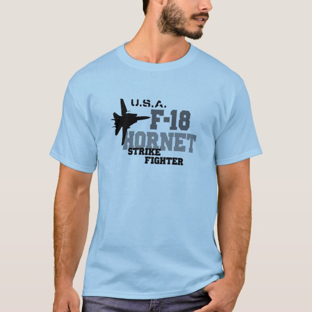 T-shirts F-18 Corneta - Combate à Greve (Frente)