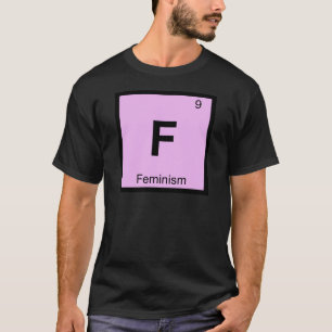 T-shirts F - Feminismo Filosofia Química Símbolo