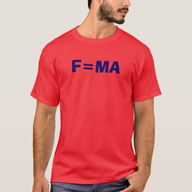 T-SHIRTS F=MA (Frente)