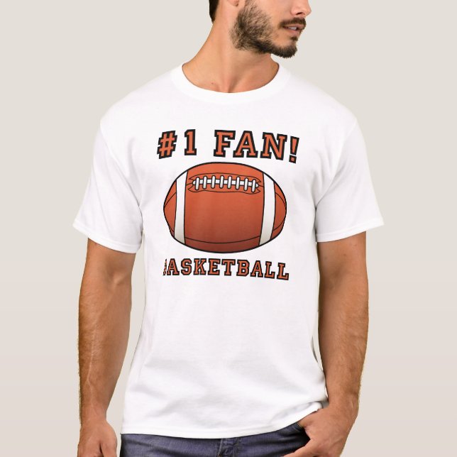 T-shirts Fã de Basquete Não (Frente)