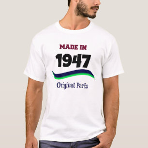 T-shirts Fabricado em 1947, peças originais