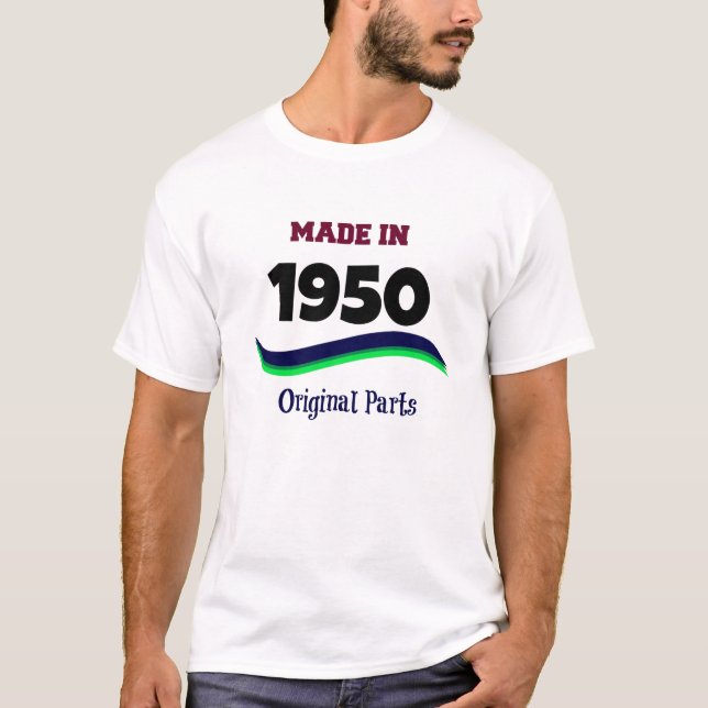 T-shirts Fabricado em 1950, peças originais (Frente)