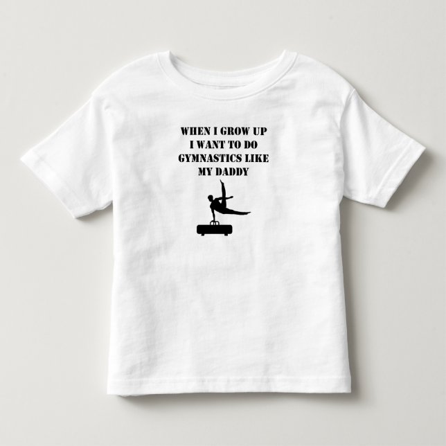 T-shirts Faça a ginástica como meu pai (Frente)