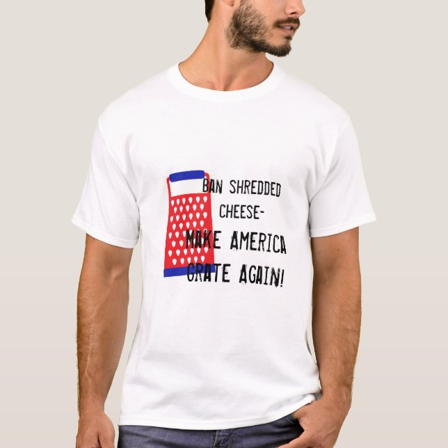 T-shirts Faça América raspar outra vez o humor engraçado do (Frente)