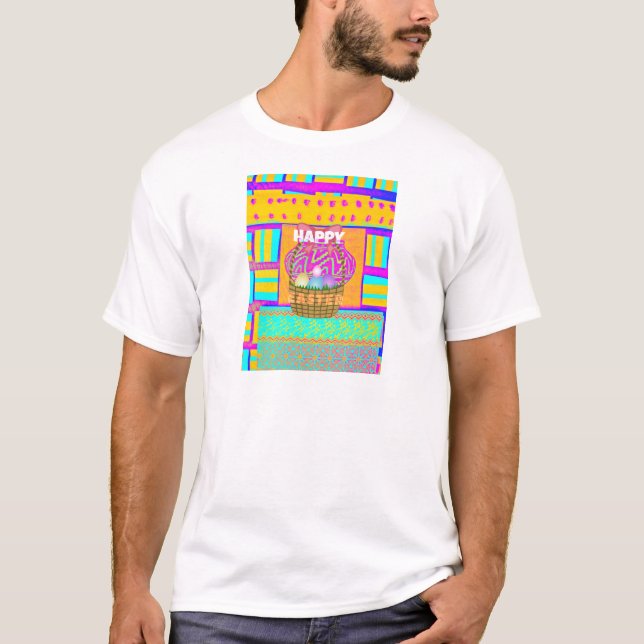 T-shirts Faca de Páscoa inspirada na África Ocidental e art (Frente)